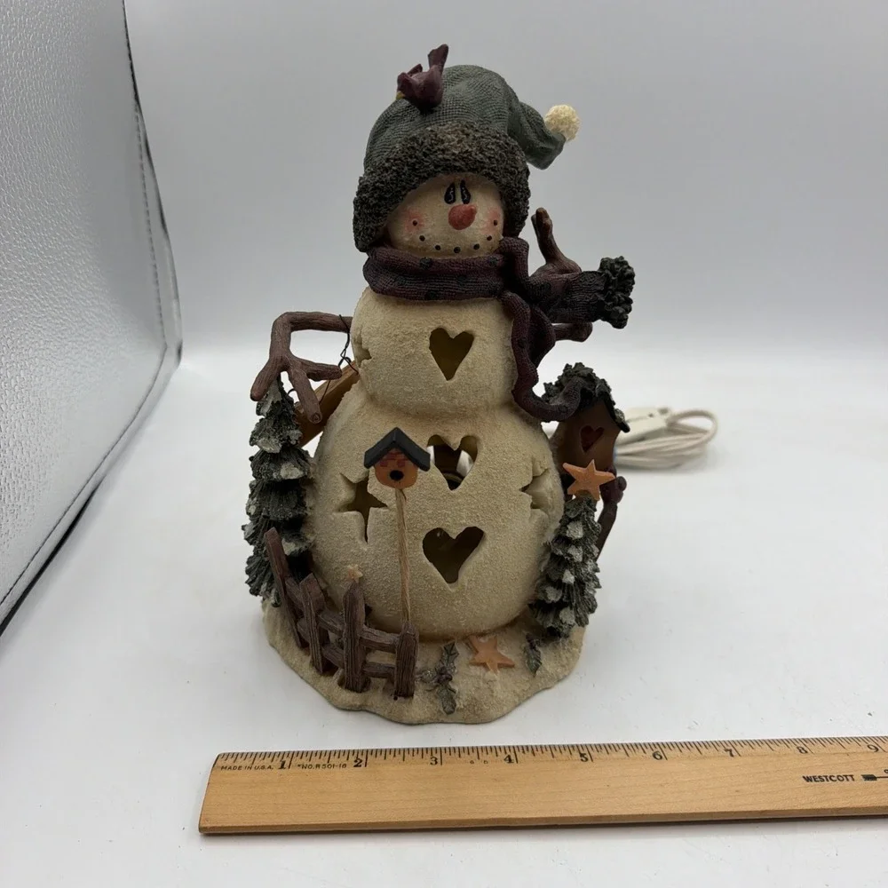 Crazy Mountain Snowman Light Heart Cutouts  9